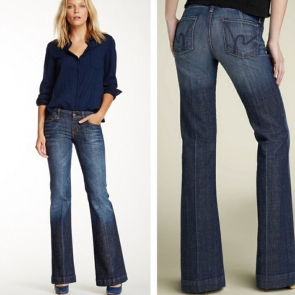 Citizens Of Humanity Faye Low Rise Wide Leg Jeans - Picture 1 of 7